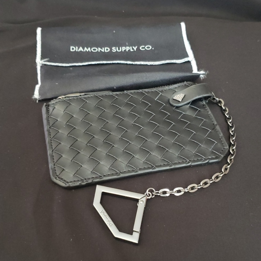 Diamond Supply Co. XL basket weave coin pouch